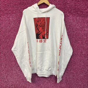 Dragon Ball Z Super Saiyan Goku White Men's Hoodie 2XL